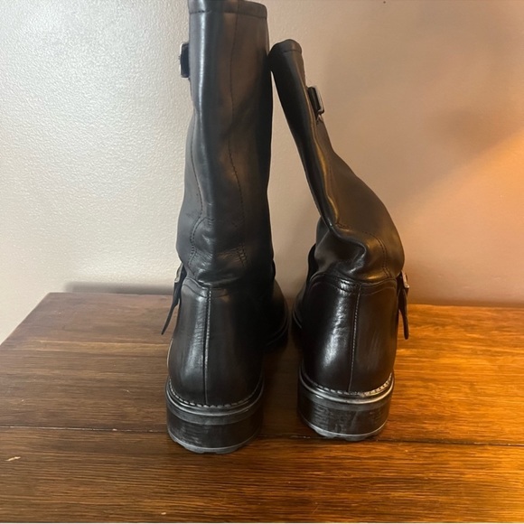 Waterproof Breathable Leather Moto / Engineer Buckle Boot EU 40 / US 10 - Picture 7 of 13